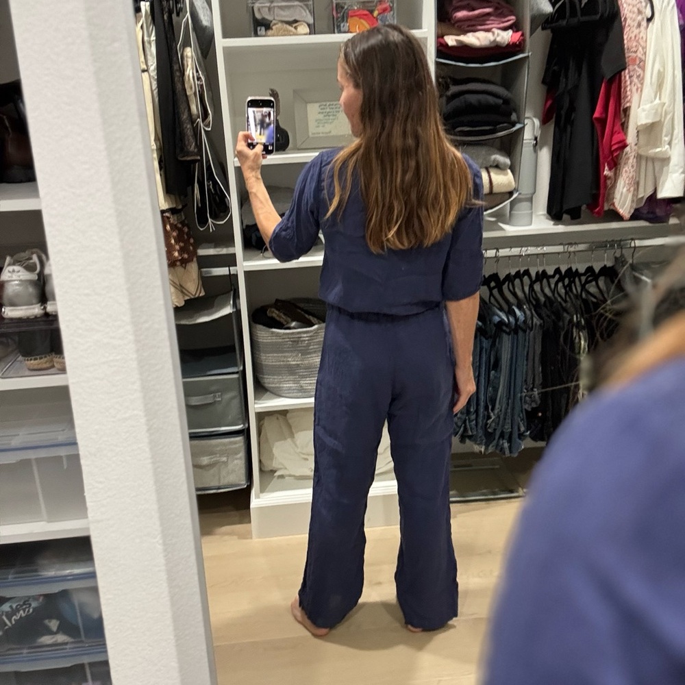 Velvet by Graham & Spencer Izabelle Woven Linen Jumpsuit - Picture 3 of 9